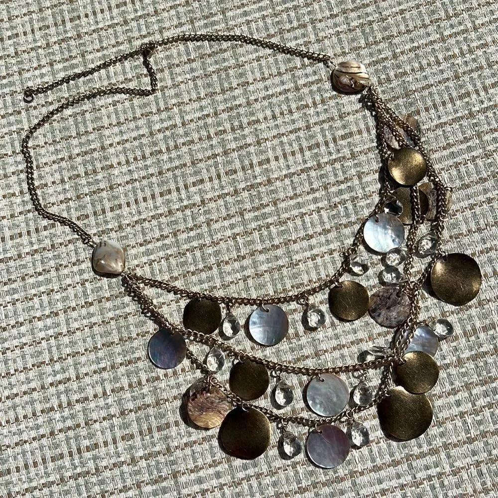 Shiny Adjustable Women’s Layered Fashion Necklace